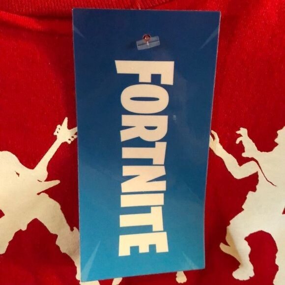 NWT Youth Fortnite Shirt, XL (Boy), Red with White Logos - Picture 2 of 3